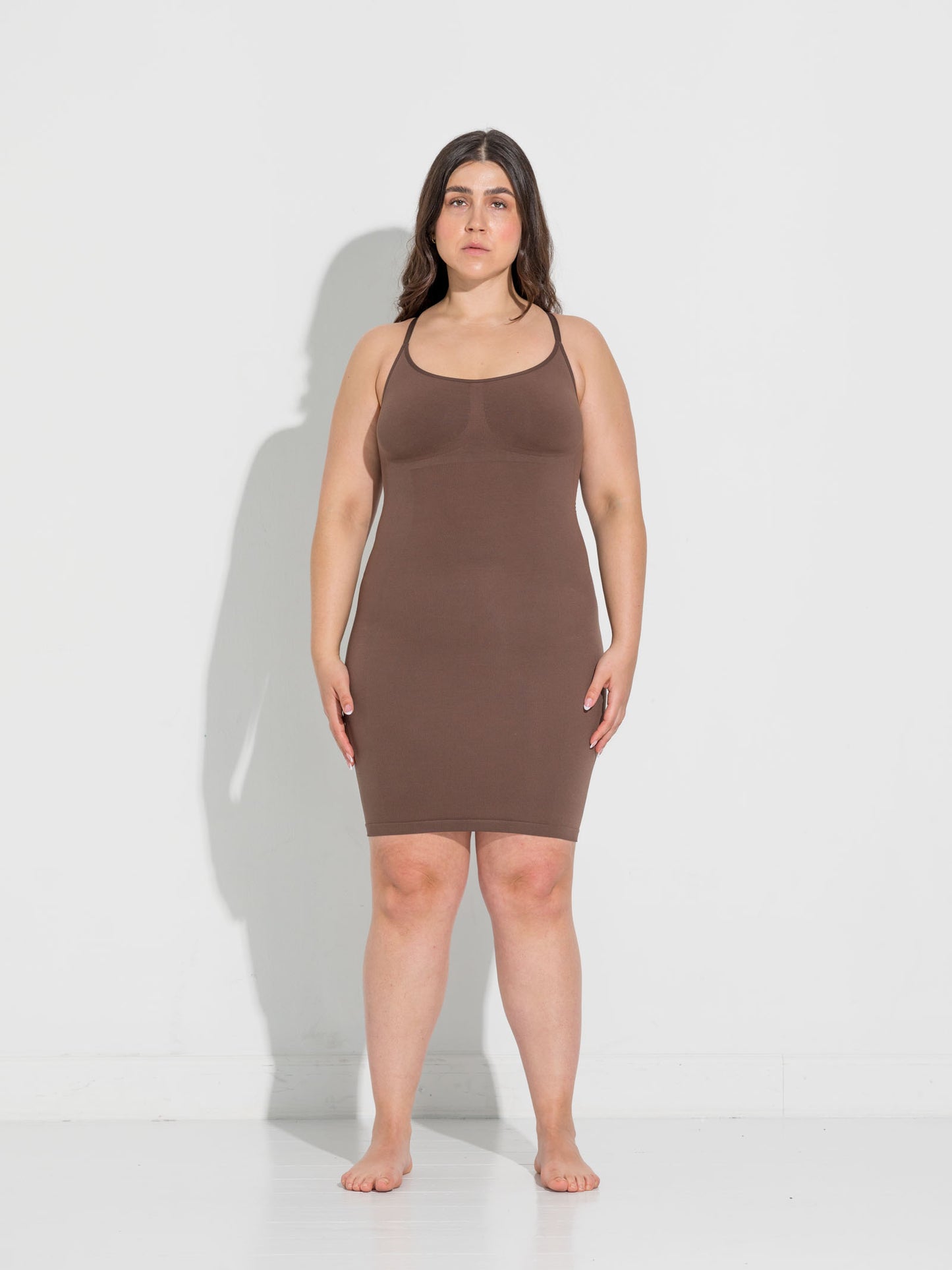 Second Skin Slip Dress - Tan